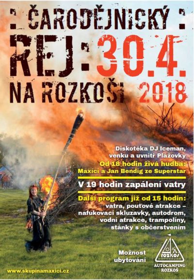 Čarodějnický rej ROZKOŠ 2018